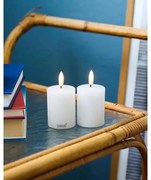 Sviečka Sille mini, sada 2 ks, biela