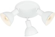 Briloner 2674-036 - Bodové svietidlo RETRO 3xE14/25W/230V biela
