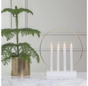 Eglo 410979 - Vianočný svietnik GLOSSY 4xE10/3W/230V biela