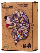 017426 3D drevené puzzle handmade - Labrador A4