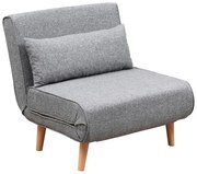 Svetlosivé kreslo Folde – Artie