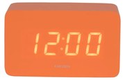 Karlsson 5983OR dizajnové LED hodiny s budíkom oranžová, 10 cm