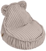 MeowBaby® Churros Kids sedací vak s uškami, Pebble Beige