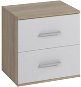Nočný stolík Goda II 2S sonoma/biela