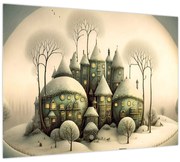 Obraz - Rozprávkové chalúpky (70x50 cm)