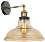 ITALUX MBM-2381/1 GD+AMB - Nástenné svietidlo HUBERT 1xE27/40W/230V