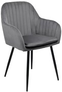 Jedálenská stolička SEVILLA zamatová, grafitová