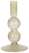 Zelený sklenený svietnik PT LIVING Swirl Bubbles