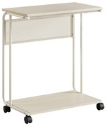 Odkladací stolík na kolieskach MIREZO 55x33cm, béžový