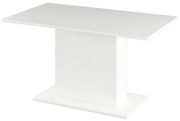 Jedálenský stôl, biela, 138x79 cm, OLYMPA