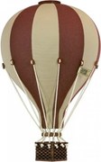Dekoračný lietajúci balón hnedá/krémová – dekorácia do detskej izby M-33cm x 20cm