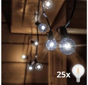 Brilagi - LED Vonkajšia dekoratívna reťaz GIRLANDA 25xE12 20m IP44 studená biela BG0586