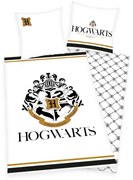 Herding Obliečky Harry Potter Hogwarts so zlatou potlačou 140x200/70x90cm