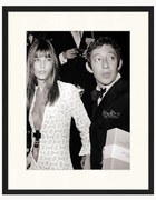 Zarámovaná fotografia Serge Gainsbourg & Jane Birkin