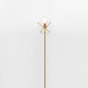 Artemide Vitruvio stojacia lampa, mosadz/sklo, E27, výška 176,9 cm