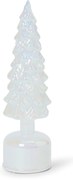 Otáčajúci sa LED dekoračný strom zo skla, malý
