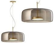 Toolight Toolight, LED stropné závesné svietidlo APP310-1CP, zlatá-šedá, OSW-03897