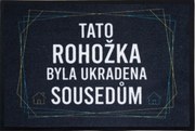 Mercury Flooring, Táto rohožka bola ukradnutá susedom 40x60 cm - na von aj na doma, 40x60, čierna