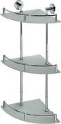 Bemeta Design OMEGA: Polička, rohová, trojitá, sklo - 104202152