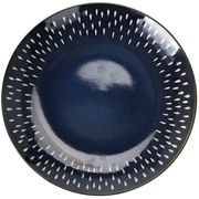 Kameninový tanier Drops, (fi) 26,5 cm, tmavomodrý