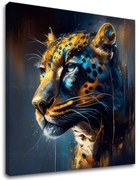 Dekoratívna maľba na plátne - PREMIUM ART - Jaguar's Grace in the Wild