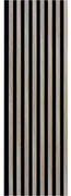 Akustické dekoračné panely, dub sonoma 3D lamely na filcovom podklade, rozmer 270 x 40 cm, IMPOL TRADE