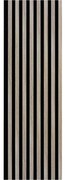 Dekoračné panely, dub sonoma 3D lamely na filcovom podklade, rozmer 270 x 40 cm, IMPOL TRADE
