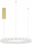 Nova Luce závesné svietidlo Perla zlatý kov a opálové sklo Led 54W 230V 3000