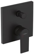 Sprchová a vaňová batéria Hansgrohe Vernis Shape bez podomietkového telesa čierny mat 71468670
