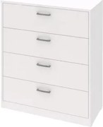 Zásuvková komoda Mega 34, biela%