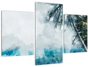 Obraz palmy nad morom (90x60 cm)