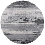 Sivý umývateľný okrúhly koberec ø 80 cm – Vitaus