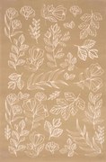 Koberec Agnella Agnus Herbarium tmavobéžový