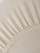 Froté plachta do postieľky 60 × 120 cm - prírodná
