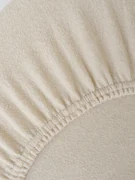 Froté plachta do postieľky 60 × 120 cm - prírodná