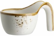 Mäser Gurmánska miska Pintar White hnedé bodky 12,5 x 9 cm, L