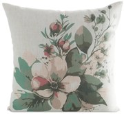 DEKORAČNÁ OBLIEČKA NA VANKÚŠ LEN46 45X45 CM KVETY