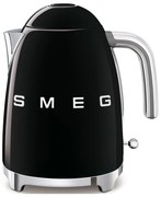 Čierna rýchlovarná kanvica z nehrdzavejúcej ocele 1,7 l Retro Style – SMEG