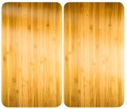 Kryty na sporák z tvrdeného skla v súprave 2 ks 52x30 cm Wooden – Maximex