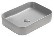 Mexen Vena, umývadlo na dosku 50 x 37 cm, svetlá šedá matná, 22195061