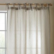 Sivý záves 140x183 cm Zanzibar Woven Stripe – Pineapple Elephant