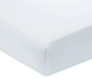 Biela napínacia plachta z bavlneného saténu 150x200 cm Luxury Cotton Sateen – Bianca