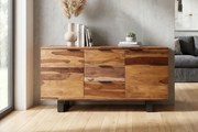 Moderná komoda z masívu Elements II Sheesham 160cm - 2. trieda