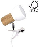 Spot-Light 2224174WK - Lampa s klipom SVENDA 1xE27/60W/230V