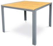 Autronic BONTEC Záhradný stôl, kov, polywood, hnedá, AZT-S1209 OAK Farba: Hnedá