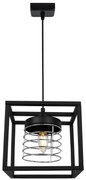 Závesné svietidlo Rasti Cage, 1x drôtené tienidlo v kovovom ráme, ch
