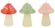 Sviečky v súprave 3 ks Mushroom – Meri Meri