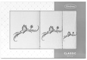 BAVLNENÝ UTERÁK FAIRY SADA 30X50 CM, 50X90 CM, 70X140 CM BIELA