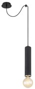 Globo 15499H - Luster na lanku MARION 1xE27/60W/230V čierne drevo