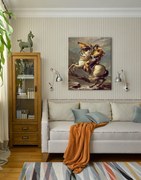 Obraz na plátne Jacques-Louis David - Napoleon prechádza cez Alpy | rôzne rozmery